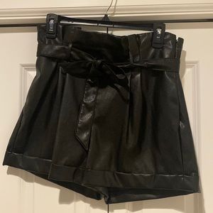 Express Women’s Faux Leather Shorts